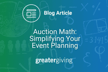 Auction Math: Simplifying Your Event Planning