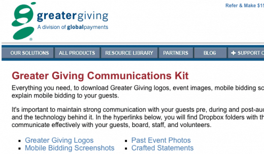 Greater Giving Communications Kit