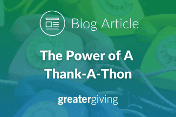 The Power of A Thank-A-Thon