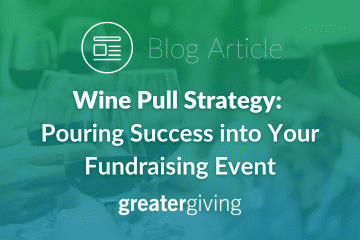 Wine Pull Strategy. A unique fundraising idea with a twist