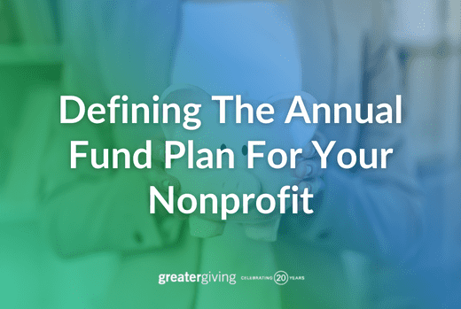 Annual Fund Plan for nonprofits