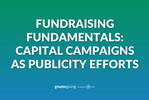 Capital Campaign Publicity