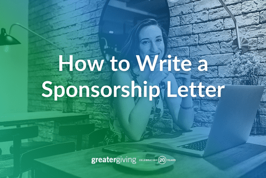 Write A Sponsor Letter