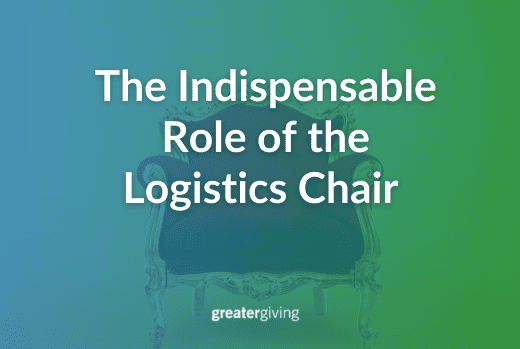 The Indispensable Role of the Logistics Chair