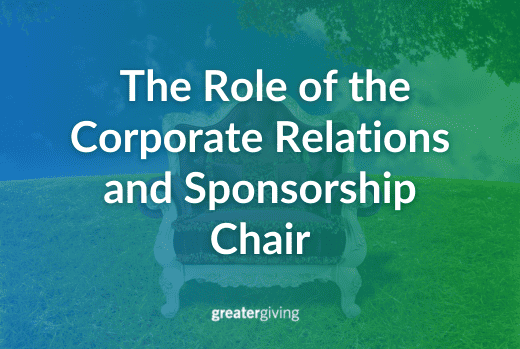 The Role of the Corporate Relations and Sponsorship Chair