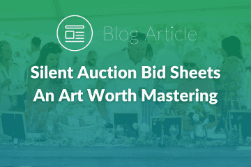 Silent Auction Bid Sheet Mastery