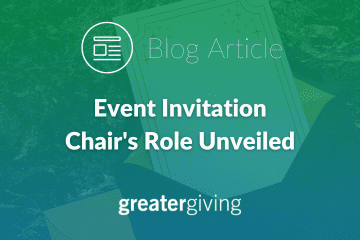 Event Invitation Committee Chair's Role