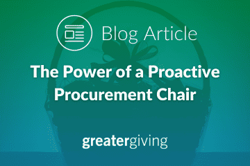 The Power of a Proactive Procurement Chair