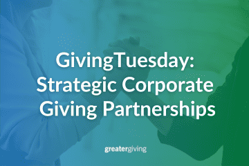 GivingTuesday: Strategic Corporate Giving Partnerships