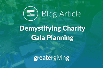 Demystifying Charity Gala Planning