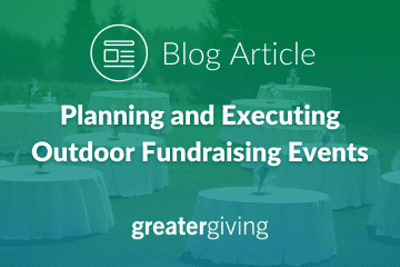 Planning and Executing Outdoor Fundraising Events