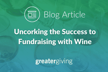 Fundraising with wine