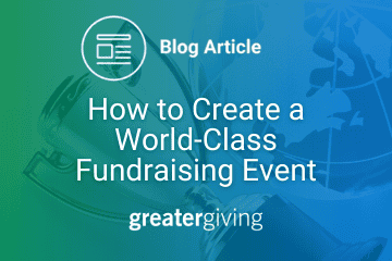 How to Create a World-Class Fundraising Event