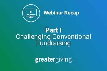 Challenging Conventional Fundraising