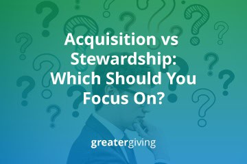 The title of the post, “Acquisition vs Stewardship: Which Should You Focus On?”