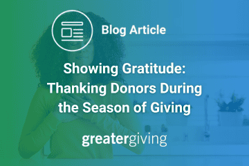 Showing Gratitude: Thanking Donors During the Season of Giving