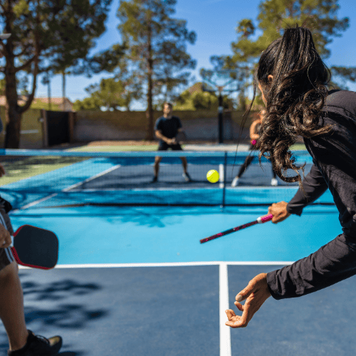 Pickleball Tournaments or socials allow mobile giving opportunities on and off the court
