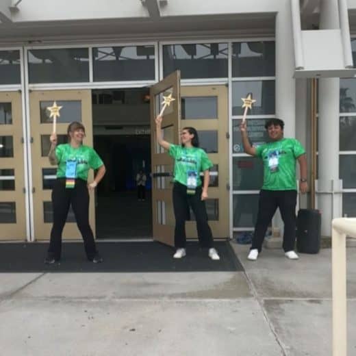 YMCA Volunteers shined the whole week through with high energy and friendly faces to help attendees from the door to the exhibit floor