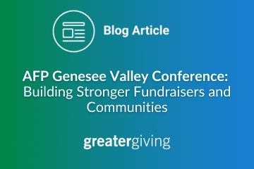 Blog Title AFP Genesee Valley Conference: Building Stronger Fundraisers and Communities