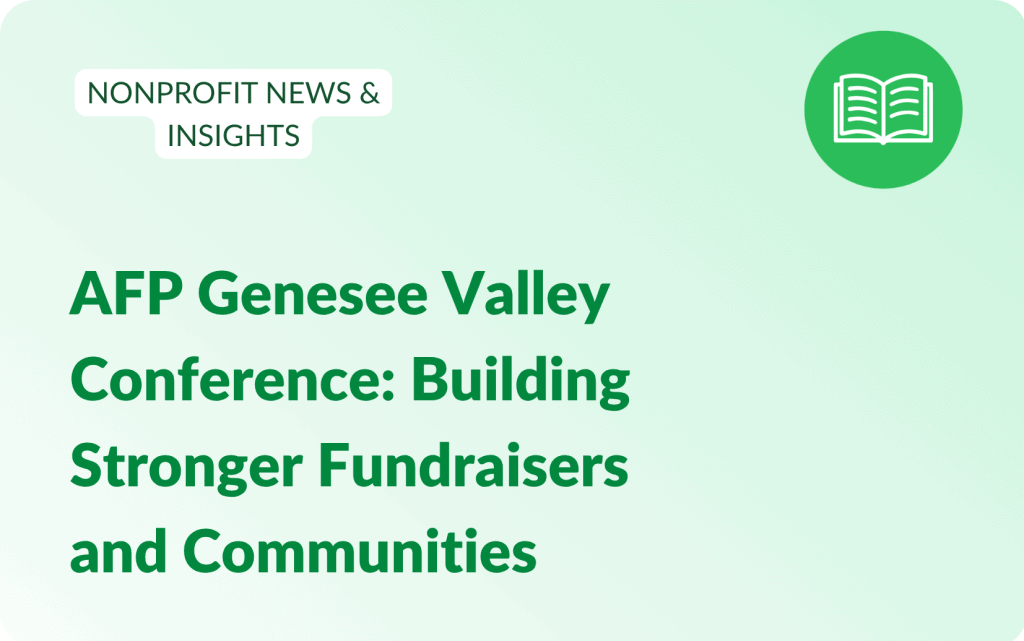 AFP Genesee Valley Conference: Building Stronger Fundraisers and Communities