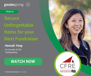 The Shareway with Hannah Yang, Secure Unforgettable Auction Items Webinar