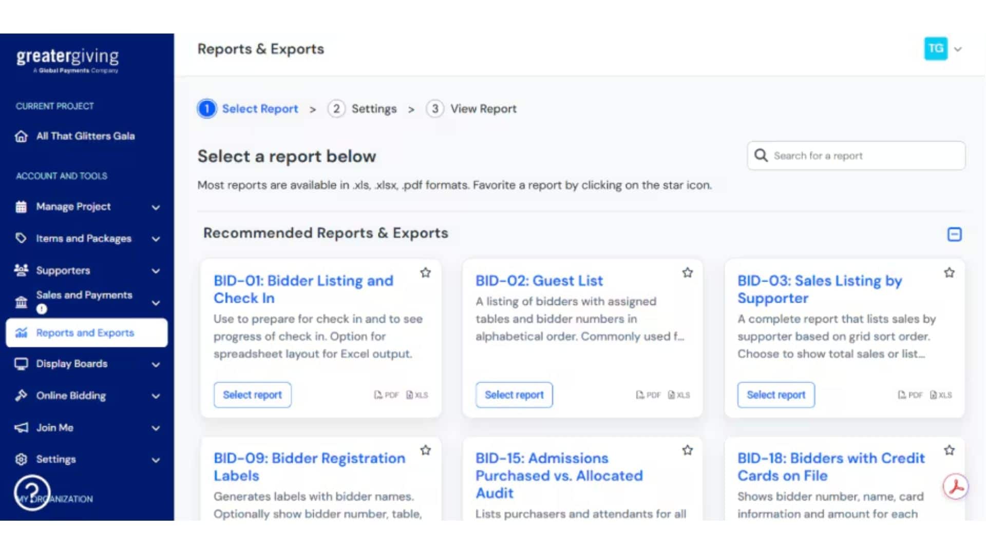 New reporting views in Greater Giving Online