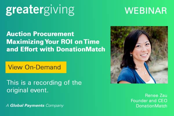 Auction Procurement-Maximizing ROI on Time and Effort with DonationMatch
