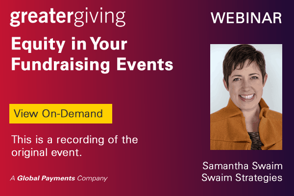 Equity in Your Fundraising Events